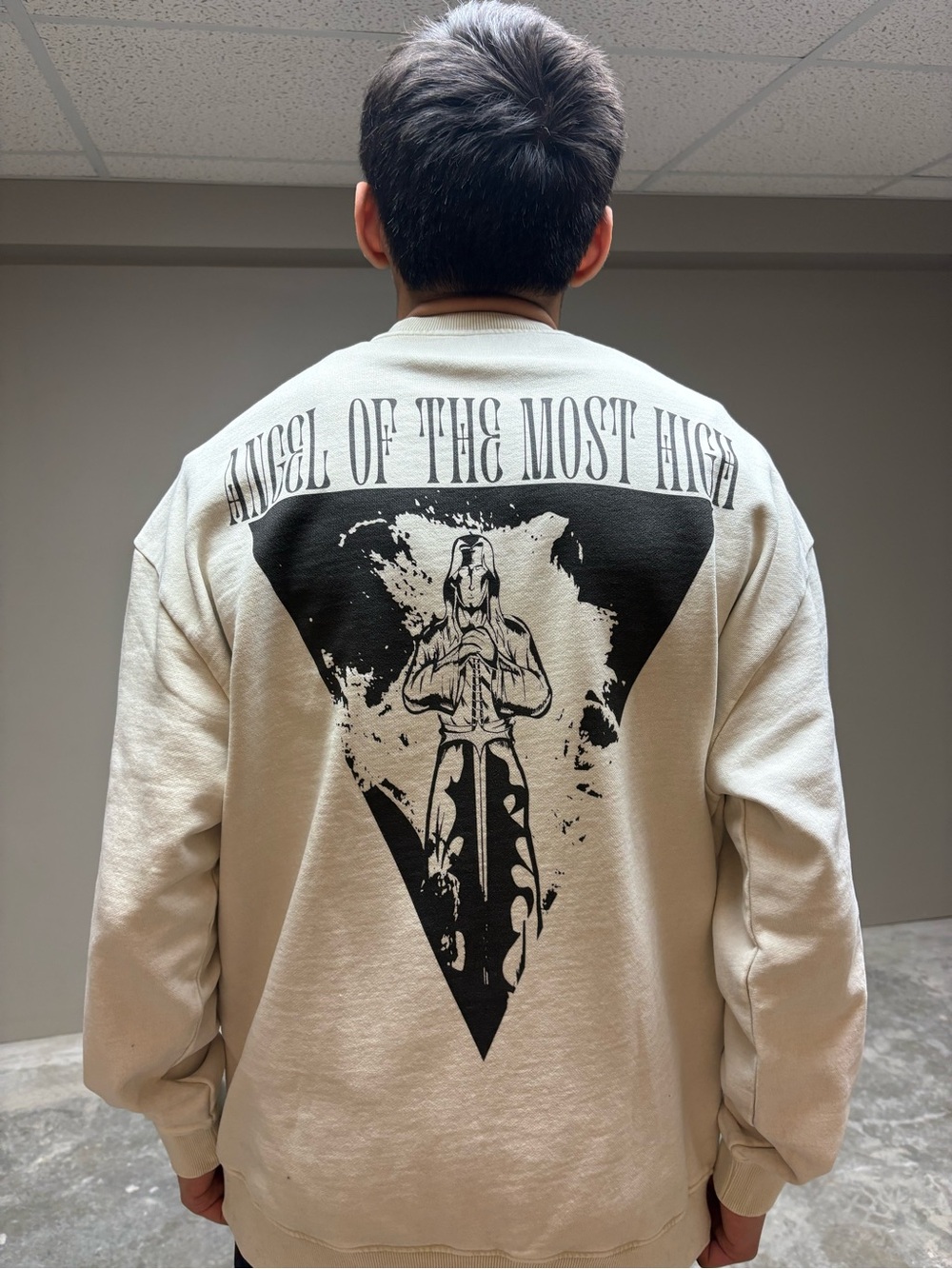 ForChrist Men's Crewneck Sweatshirt - Cream - Picture 2 of 3